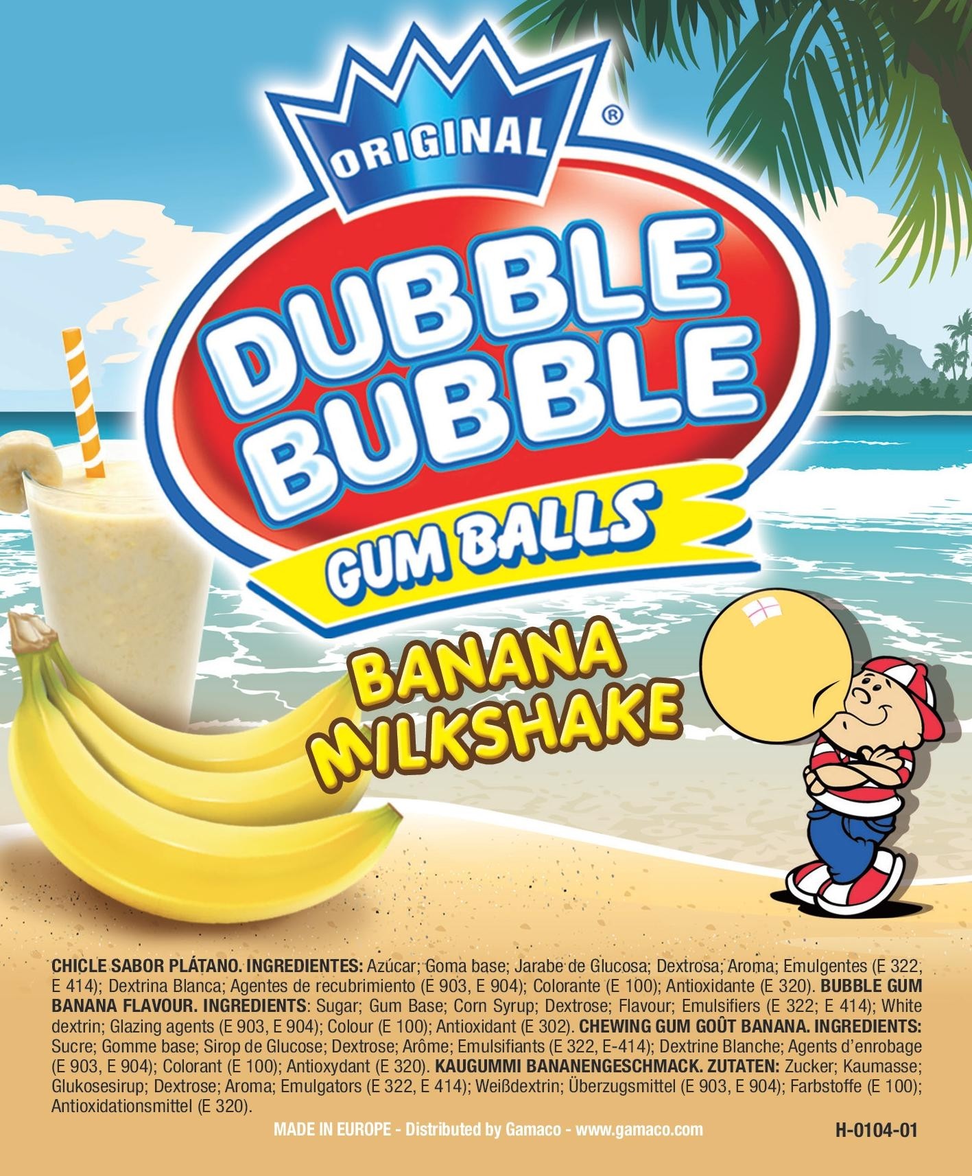DUBBLE BUBBLE BANANA MILKSHAKE 27mm Karton