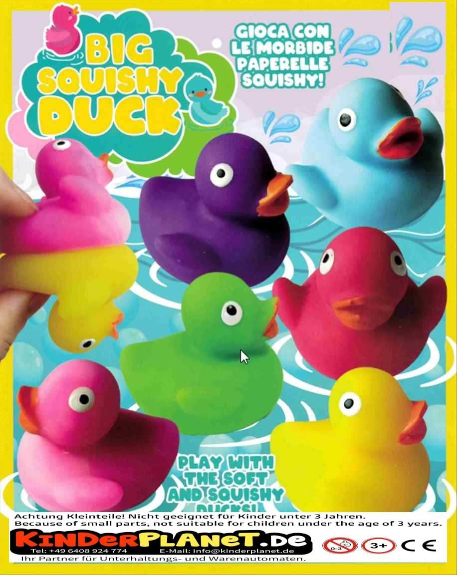 Bade-Entchen Big Squishy Duck in 65mm Kapsel