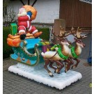 Großer Weihnachtsmann-Schlitten 