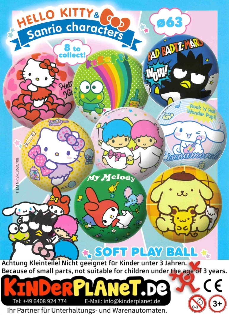 Hello Kitty Soft Play Balls 63mm