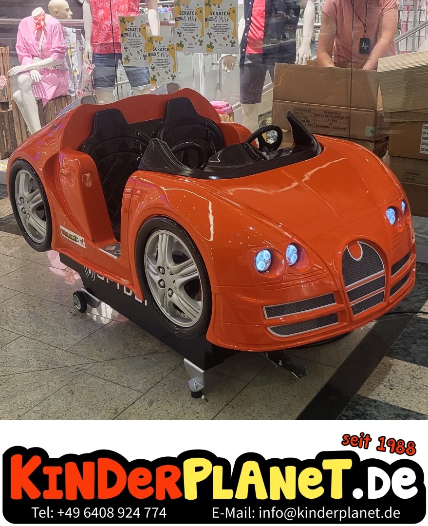 Rennwagen mit LED, Orange