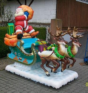 Großer Weihnachtsmann-Schlitten 