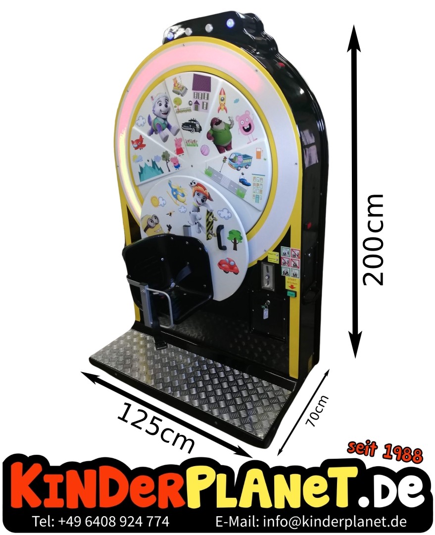 Music Wheel Comic in Schwarz-Gelb mit LED