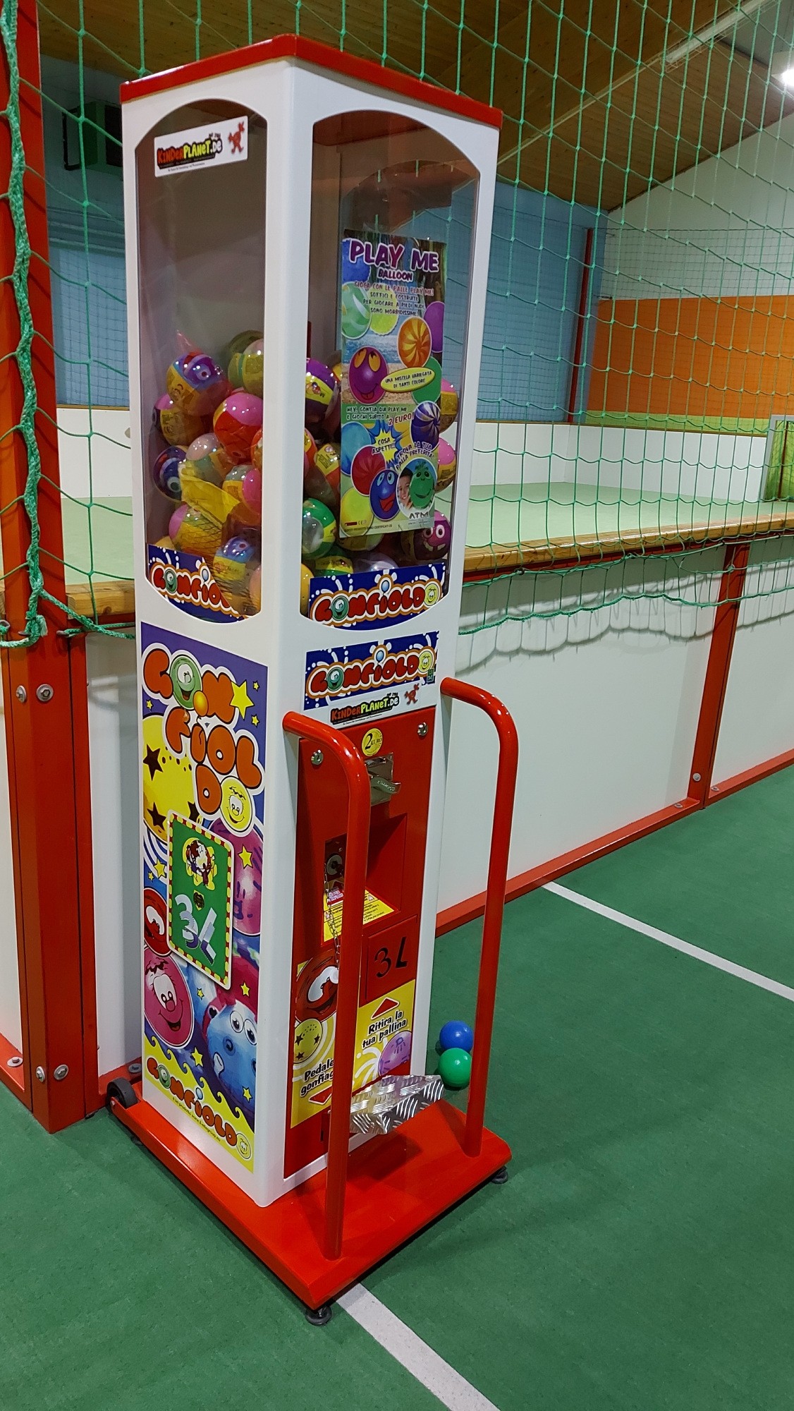 Ball-O-Mat Vorführgerät -> Kapselautomat mit integrierter Fußpumpe