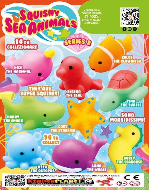 Squishy Sea Animals 55mm Kapsel