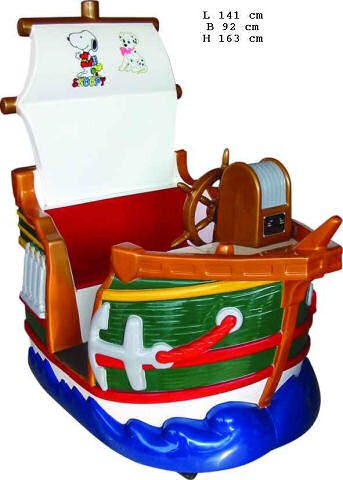 Piratenschiff Roter Korsar mit zwei Sitzplätzen