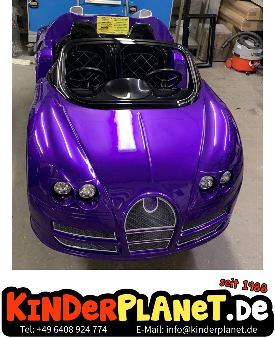 Rennwagen mit LED, Violett-Metallic