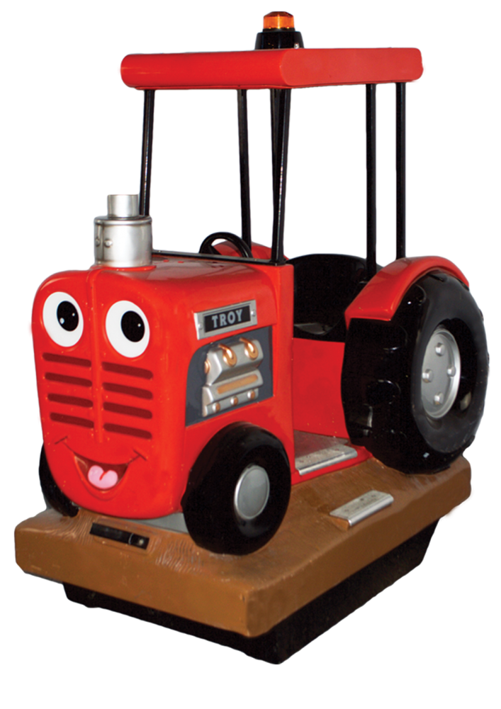 Troy the Tractor, red