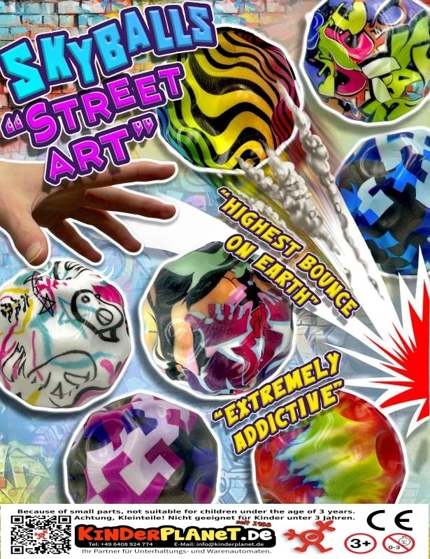 SKY Ball "Street Art" in 68 mm Kapsel