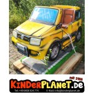 Kompaktes Cabrio Auto in Gelb
