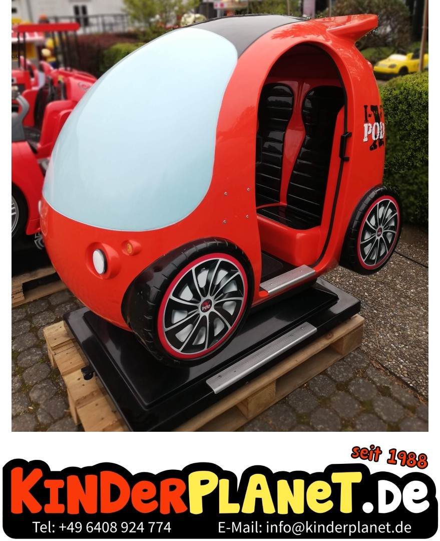 IX Pod Auto mit Monitor in Rot - unser Vorführgerät