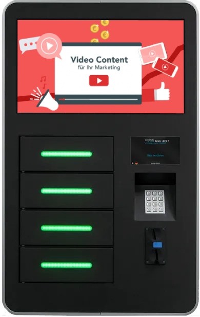 Individuell angepasstes Video für Ihren Handy-Ladeautomaten