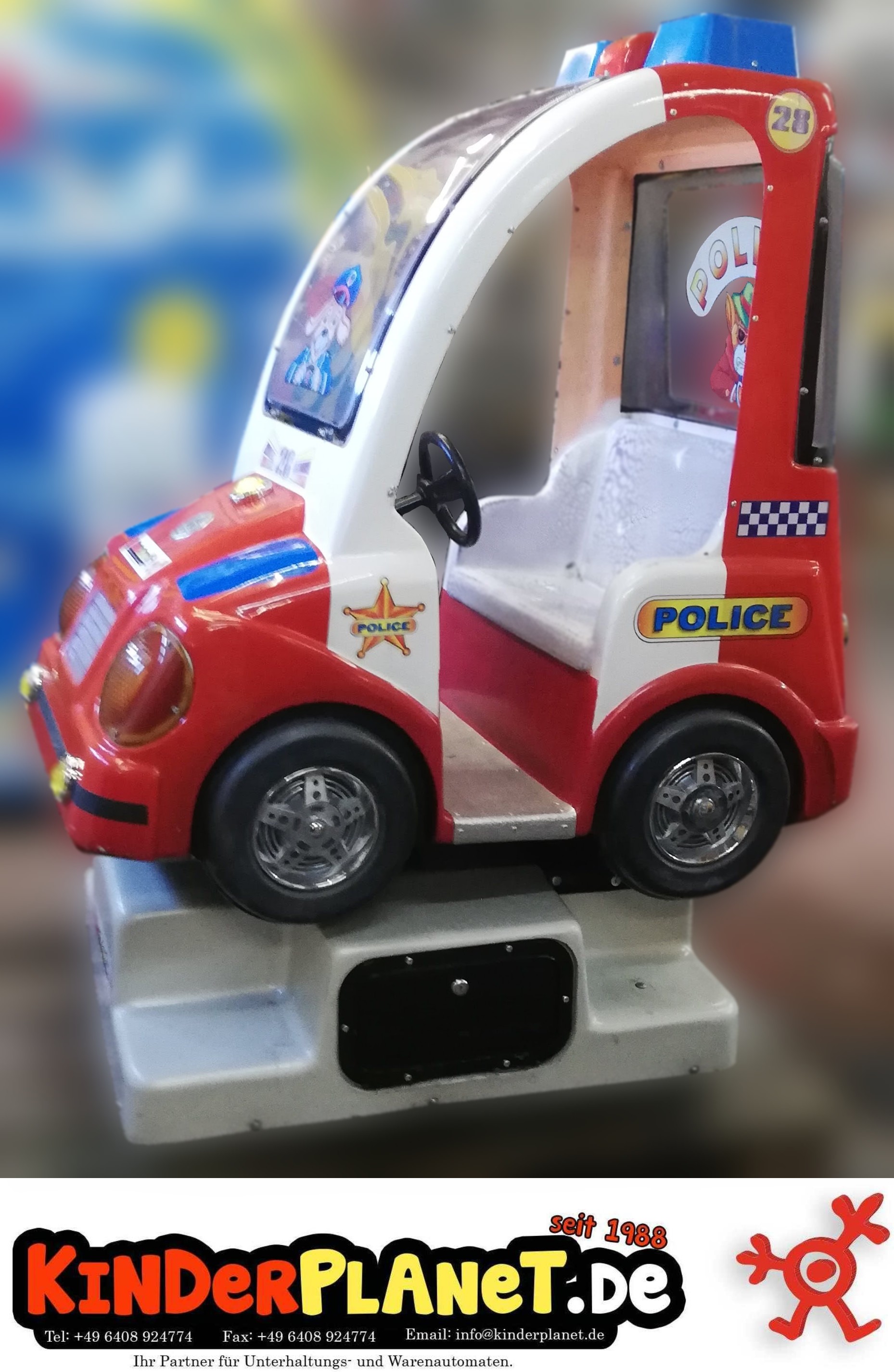 Police Car im Cartoon-Design