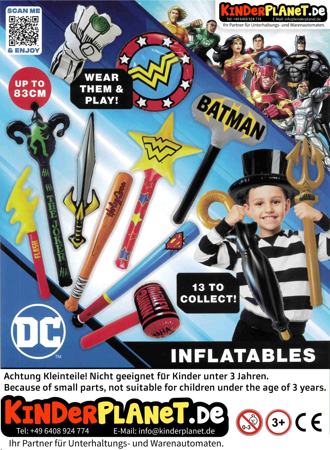 DC Universe - Aufblarbares Spielzeug in 90mm Kapsel
