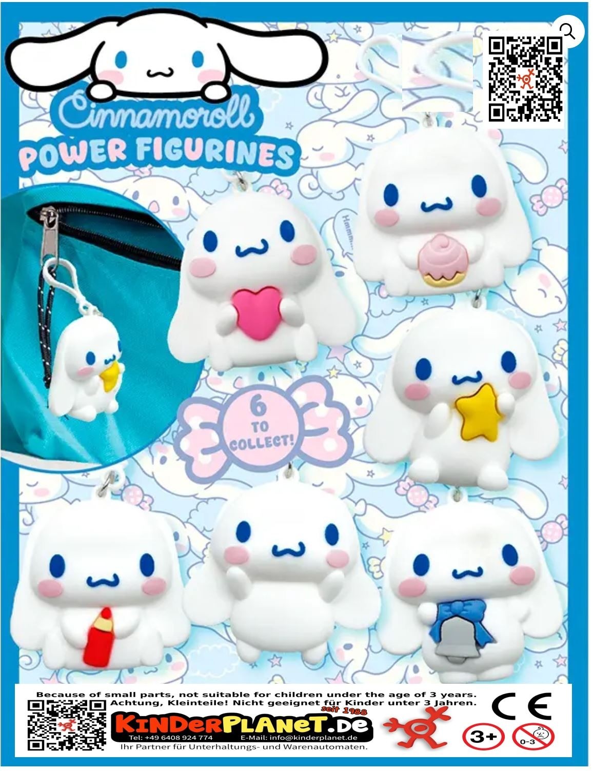 Cinnamoroll Sanrio Power Figuren in 65 mm Kapsel