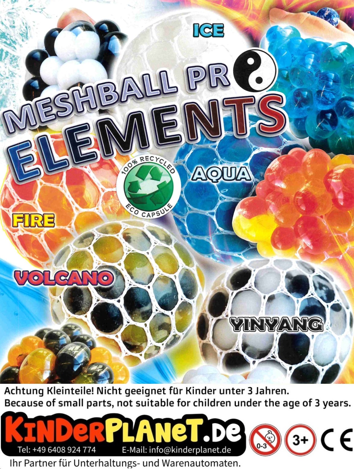Mesh Balls Pro Elements in 55mm Kapsel