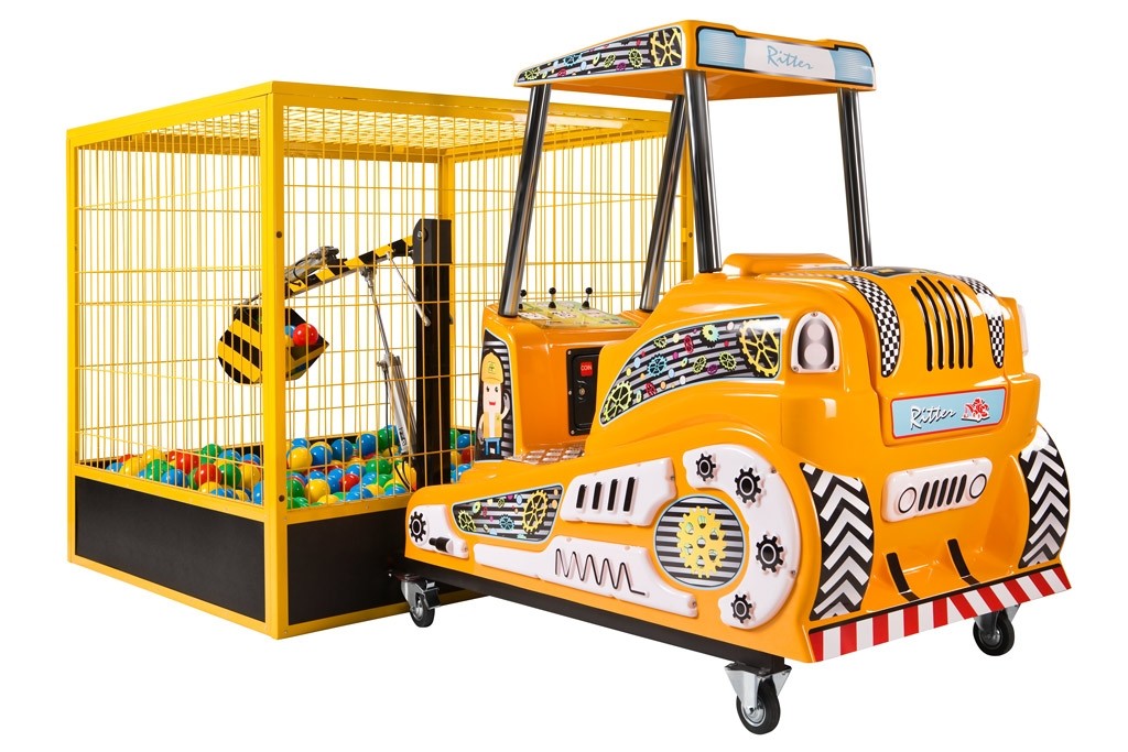 Kinderbagger für Bälle, pneumatisch