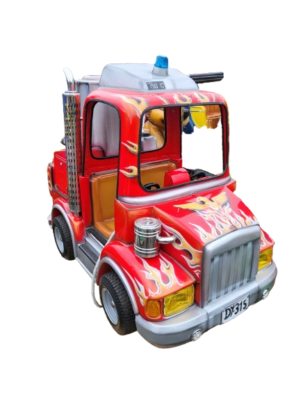 Feuerwehr Truck mit Flammen