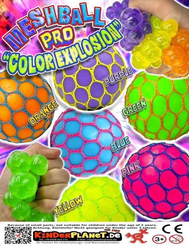 Meshball Pro "Color Explosion" in 65mm Kapsel