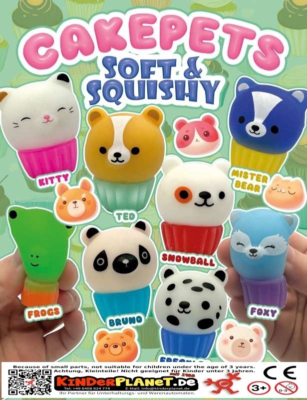 Soft and Squishi Cake Pets in 50 mm Kapsel