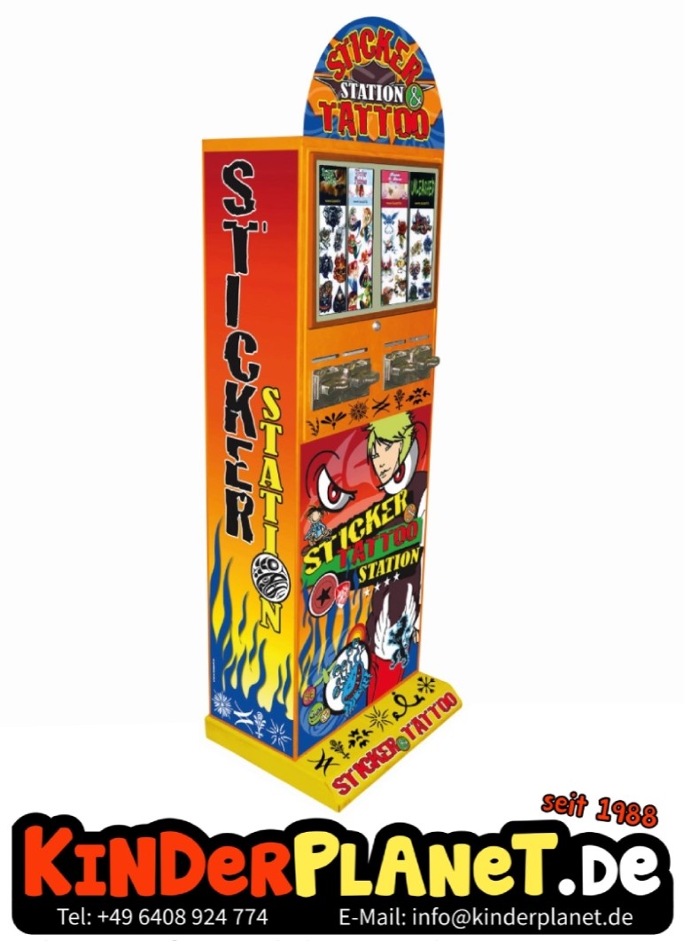 Pokemonkarten Automat mit 4 Verkaufsschächten