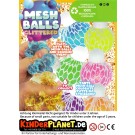 Glitter Mesh Balls in 55mm Kapsel